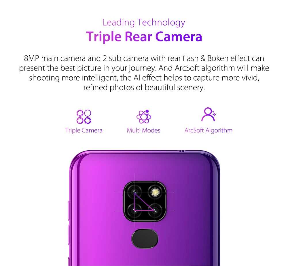 Смартфон Ulefone Note 7P Android 9,0 четырехъядерный 3500 мАч 6,1 дюймовый экран капли воды 3 ГБ+ 32 Гб мобильный телефон разблокировка лица