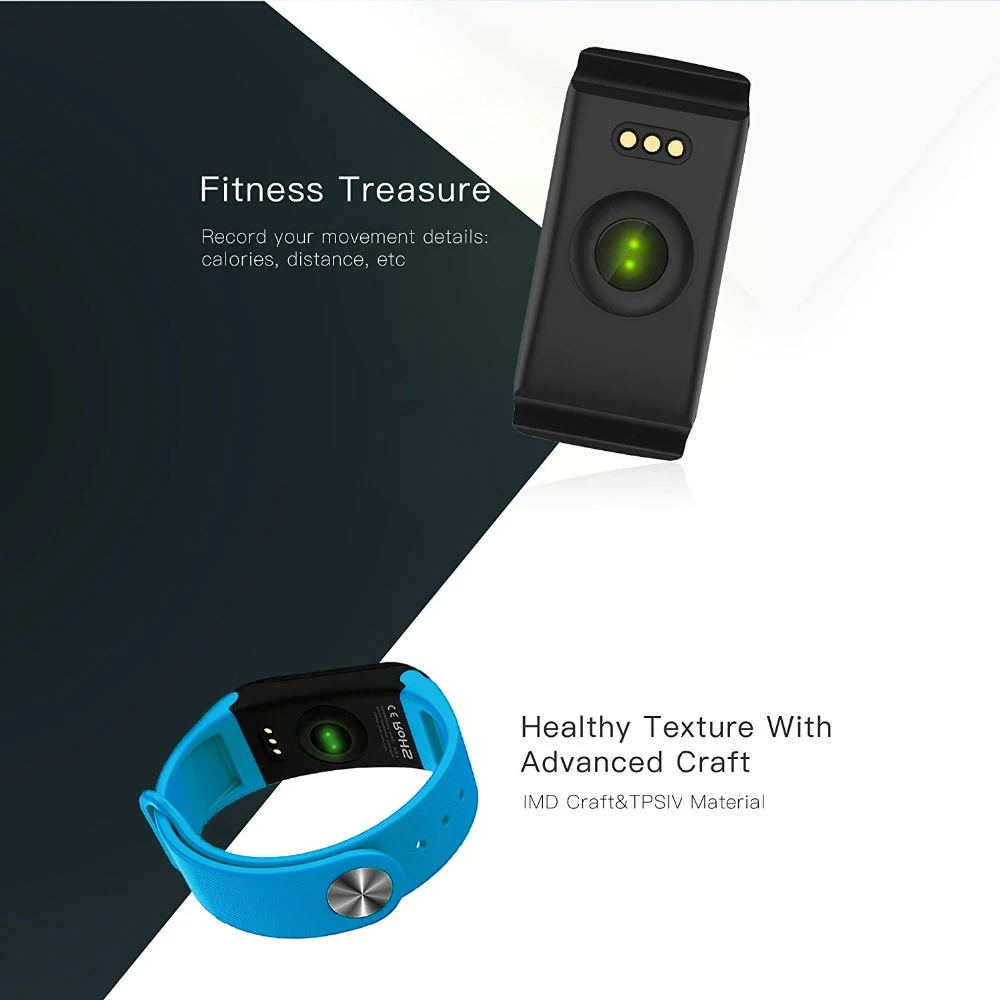 LUOKA фитнес-трекер Браслет пульсометр умный Браслет F1 Smartbracelet кровяное давление с шагомером браслет