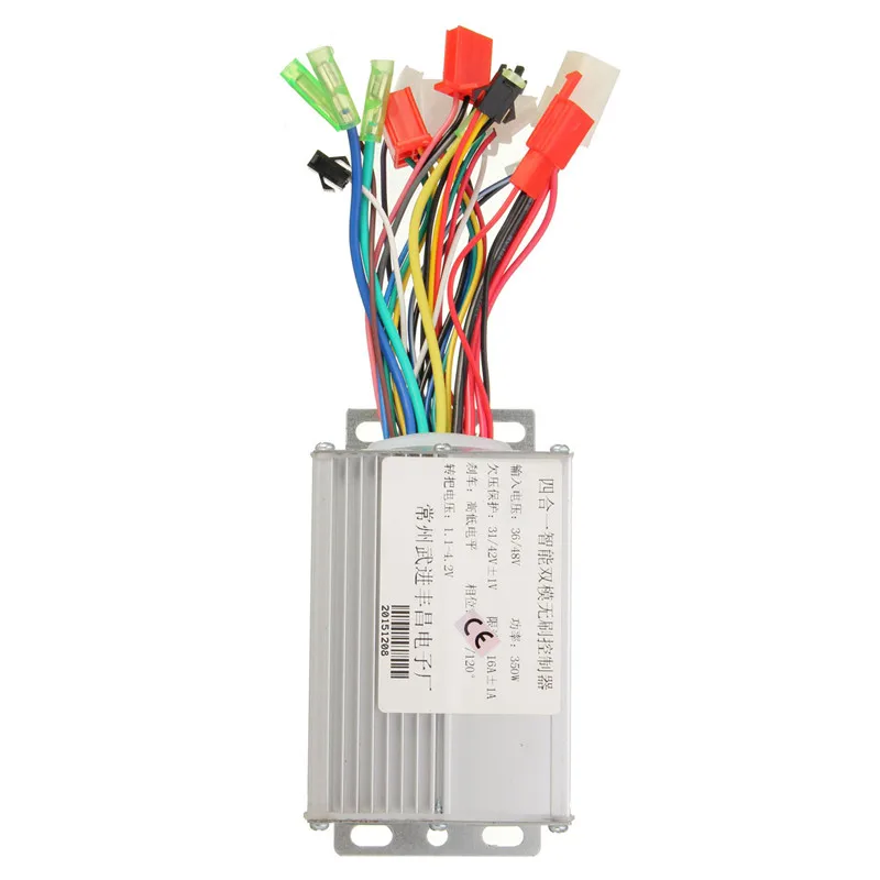 350W 36 V/48 V с источником питания от постоянного тока, 6 MOFSET бесщеточный контроллер для электрического велосипеда/Е-скутер способный преодолевать Броды/электрический велосипед Скорость контроллер(простой) контроллер двигателя
