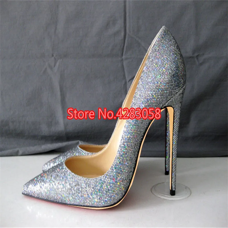 

Free shipping fashion women Pumps Glitter Strass point toe high heels 12cm 10cm 8cm party shoes bride wedding shoes