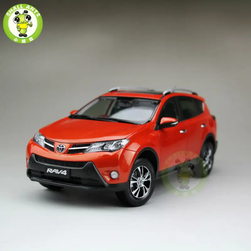 1:18 RAV4 литая модель автомобиля SUV игрушки для подарков коллекция хобби оранжевый