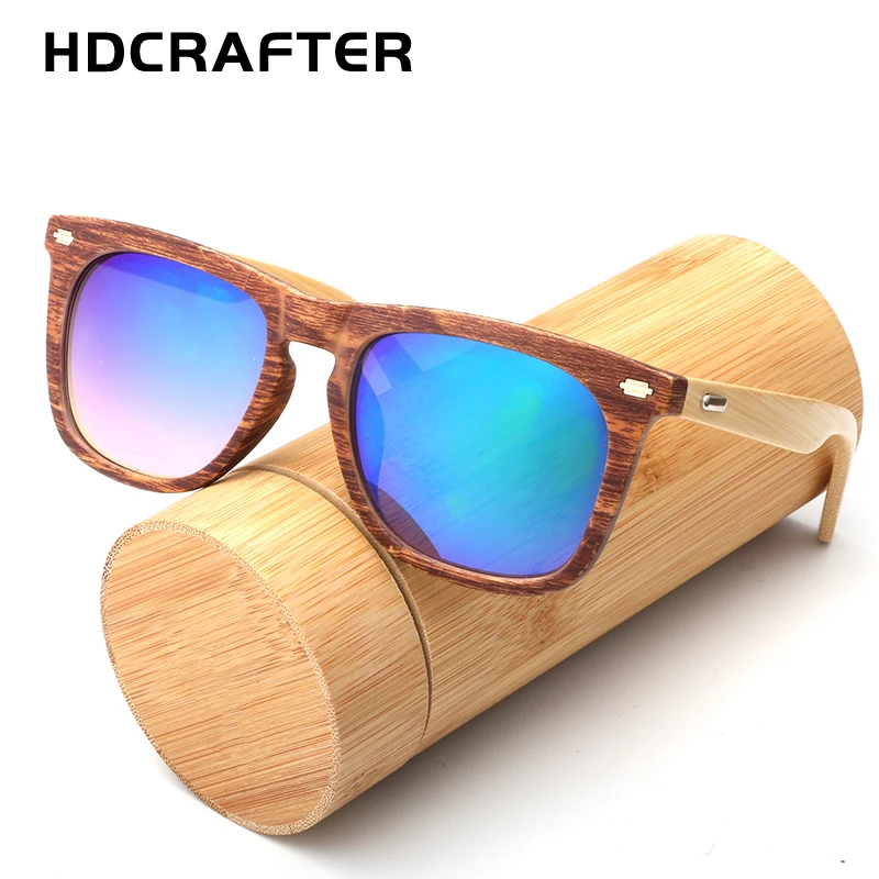 Мужские деревянные солнцезащитные очки HDCRAFTE поляризационные брендовые