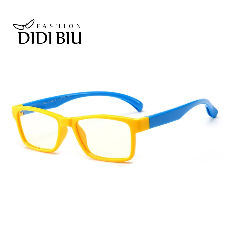 Очки против голубого излучения для детей TR90 титановые сверхлегкие гибкие оправы