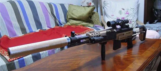 Бумажная модель пистолетов 1:1 масштаб 3D бумажная модель M14EMR штурмовая модель DIY бумажный продукт игрушки ручной работы
