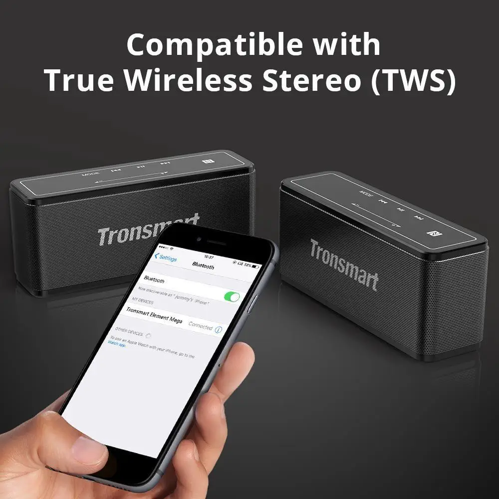 Tronsmart Element Mega bluetooth динамик портативные беспроводные колонки 3D цифровой звук 40 Вт