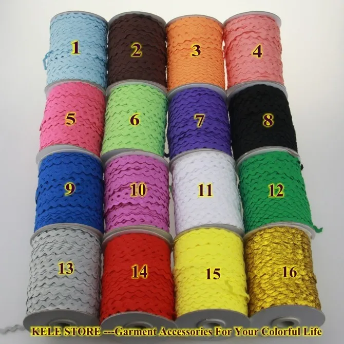 Zig zag Ric rac лента, ширина 5-6 мм 100 м/рулон, для DIY аксессуаров для украшения, золотого серебра и т. Д