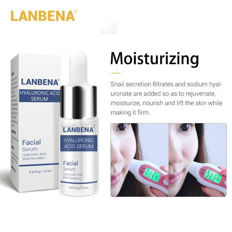 LANBENA Сыворотка для лица Витамин С шесть пептидов 24 К золото Гиалуроновая кислота
