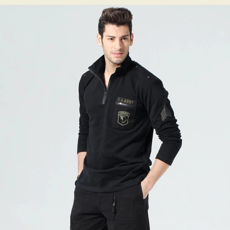 Военная футболка с длинным рукавом для мужчин Мужская армейская тактическая