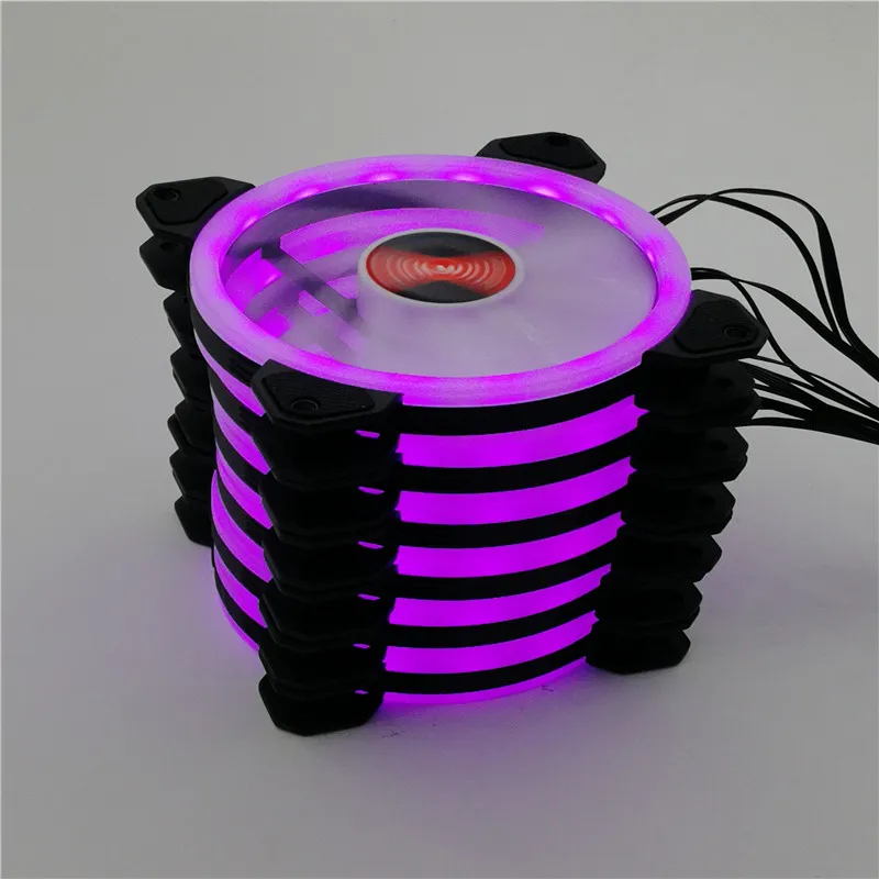 RGB Корпус Вентилятор 12 см Настольный компьютер шасси водяного охлаждения