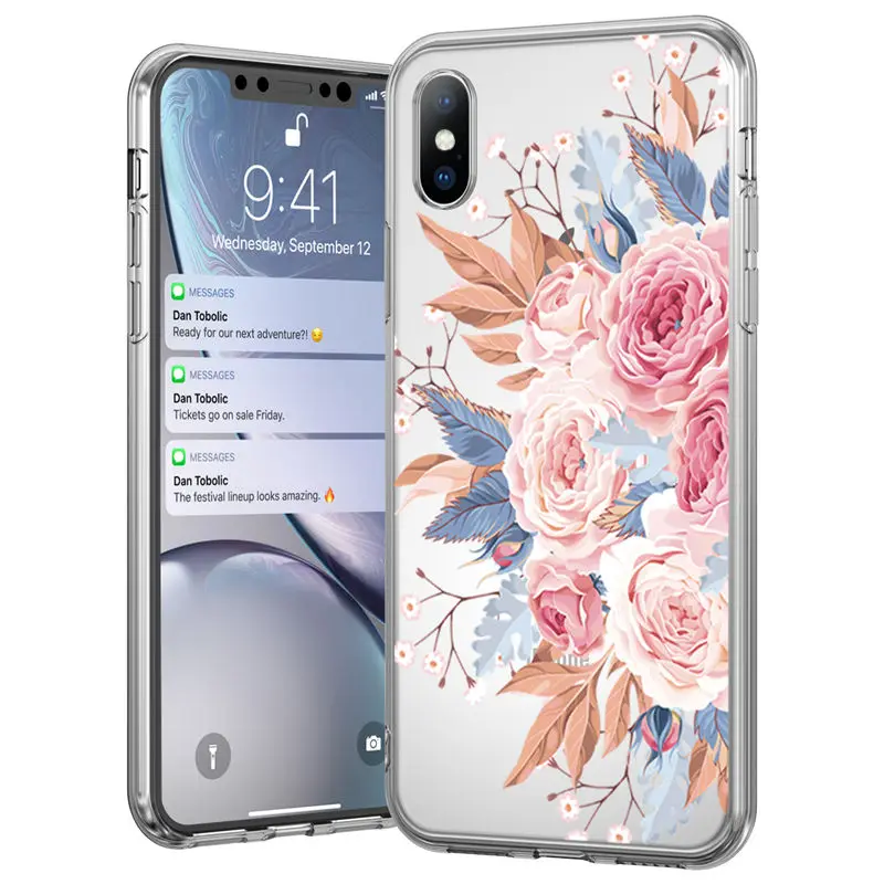 4696 Мягкий силиконовый чехол Ottwn для iPhone 11, 7, 8, 6, 6S Plus, 5, 5S, SE, Ретро стиль, листья, цветы, чехол для телефона s, для iPhone XR X XS Max, задняя крышка - Цвет: 4696