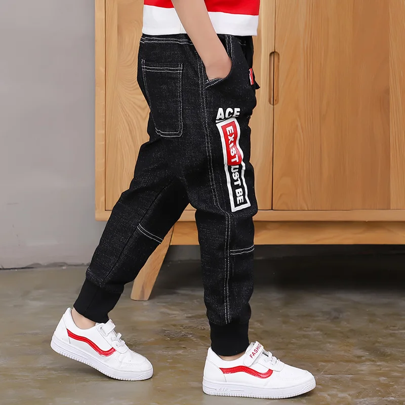 Джинсы для мальчиков тонкие повседневные джинсы длинные брюки 2019 | Мать и ребенок