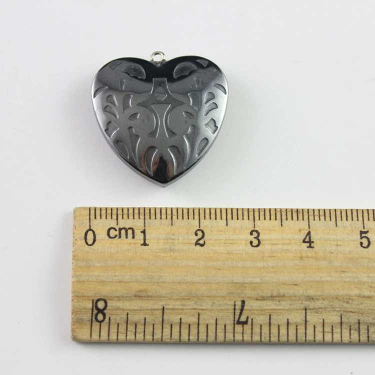 Лидер продаж модные аксессуары для подвесок в форме сердца из гематита HP1031 |