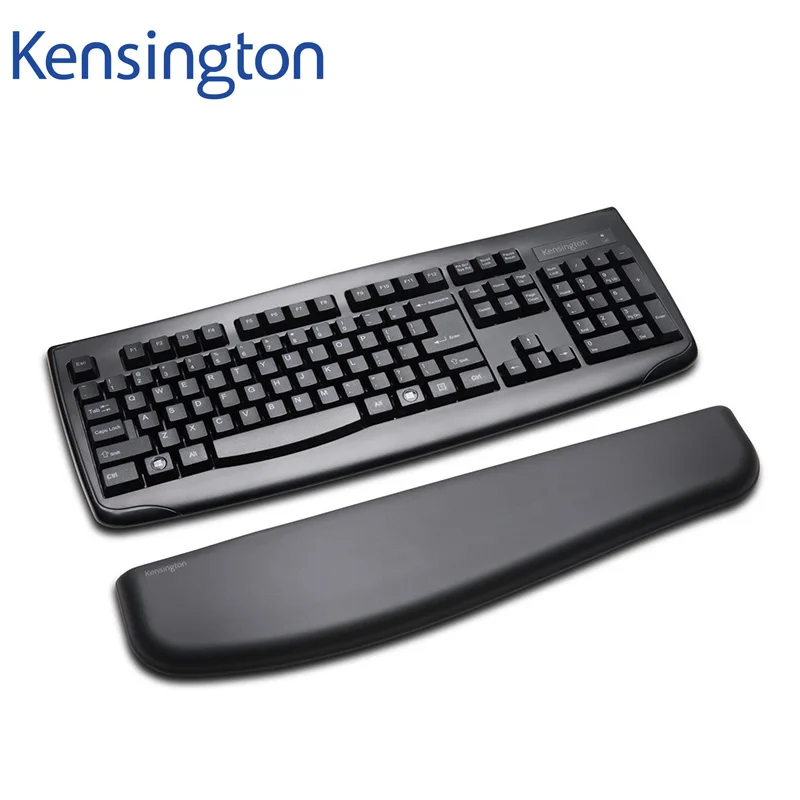 Kensington оригинальная ErgoSoft гелевая Подушка под запястье для Стандартные Клавиатуры K52799WW с розничной упаковкой