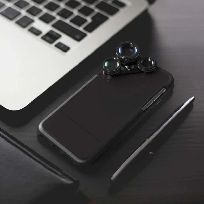 For Iphone X Lens New Four-in-One Photo Wide-angle Fish Eye Micro-distance Increasing Rotary Disc Camera Cell Shell | Мобильные