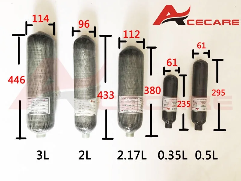 AC312101 4500Psi 12L воздушный цилиндр из углеродного волокна/резервуар для дайвинга и клапан и АЗС для пейнтбола 300 бар M18* 1,5 резьба