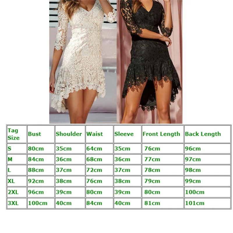 Sexy V Neck Women Lace Evening Party Dress Ladies Half Sleeve Fashion Summer Dresses Female Floral Solid Color Trumpet | Женская одежда
