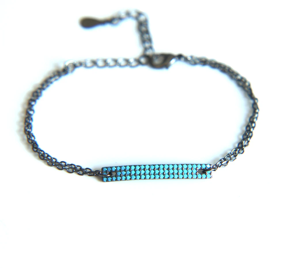 2017 горячее новое поступление микро проложить синий камень Мода дамы подарок