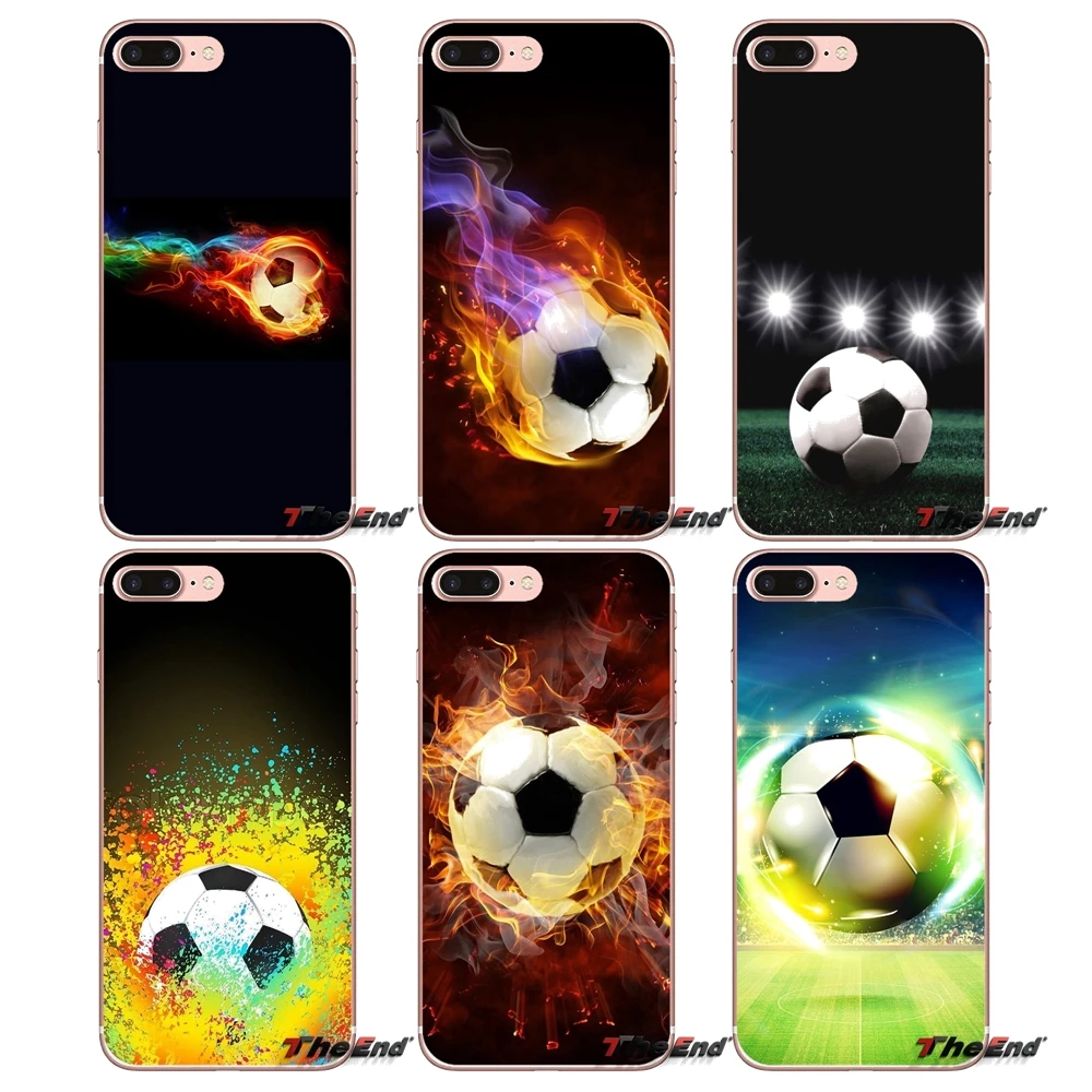 Для Samsung Galaxy S2 S3 S4 S5 MINI S6 S7 edge S8 S9 Plus Note 2 3 4 5 8 Coque чехол для телефона Fundas Fire Football Soccer