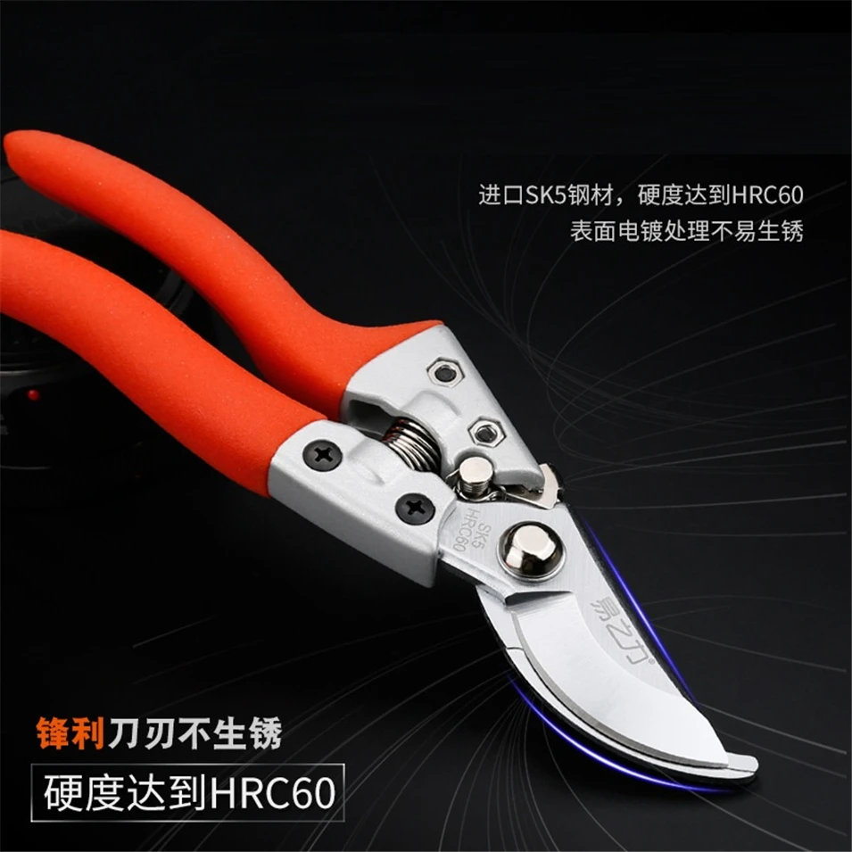 

HRC60 Garden Scissors Grafting Tool Fruit Tree Pruning Shears Bonsai Pruners Garden Shears Gardening Secateurs Easy Pruners