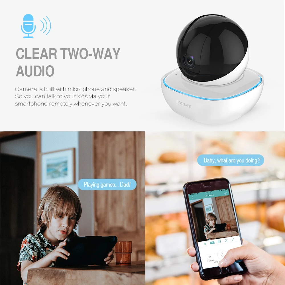 LOOSAFE Крытый безопасности 1080P IP Камера Беспроводной Камеры Скрытого