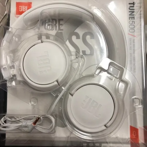 JBL Tune 500, мощные басы на ухо, наушники с микрофоном, управление одной кнопкой, чистый бас звук, складная гарнитура, ПУ кожа, Ушная подушка