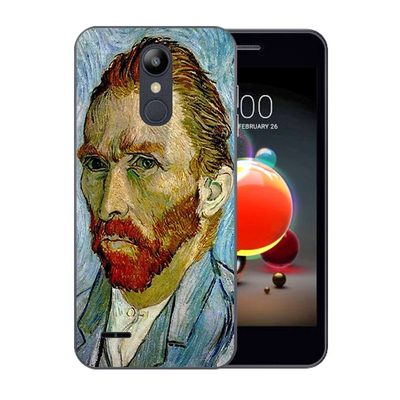 5 0 &quotдля Capa LG K9/K8 2018 Роскошные ТПУ чехлы для телефонов с рисунком Ван Гога K 9 8