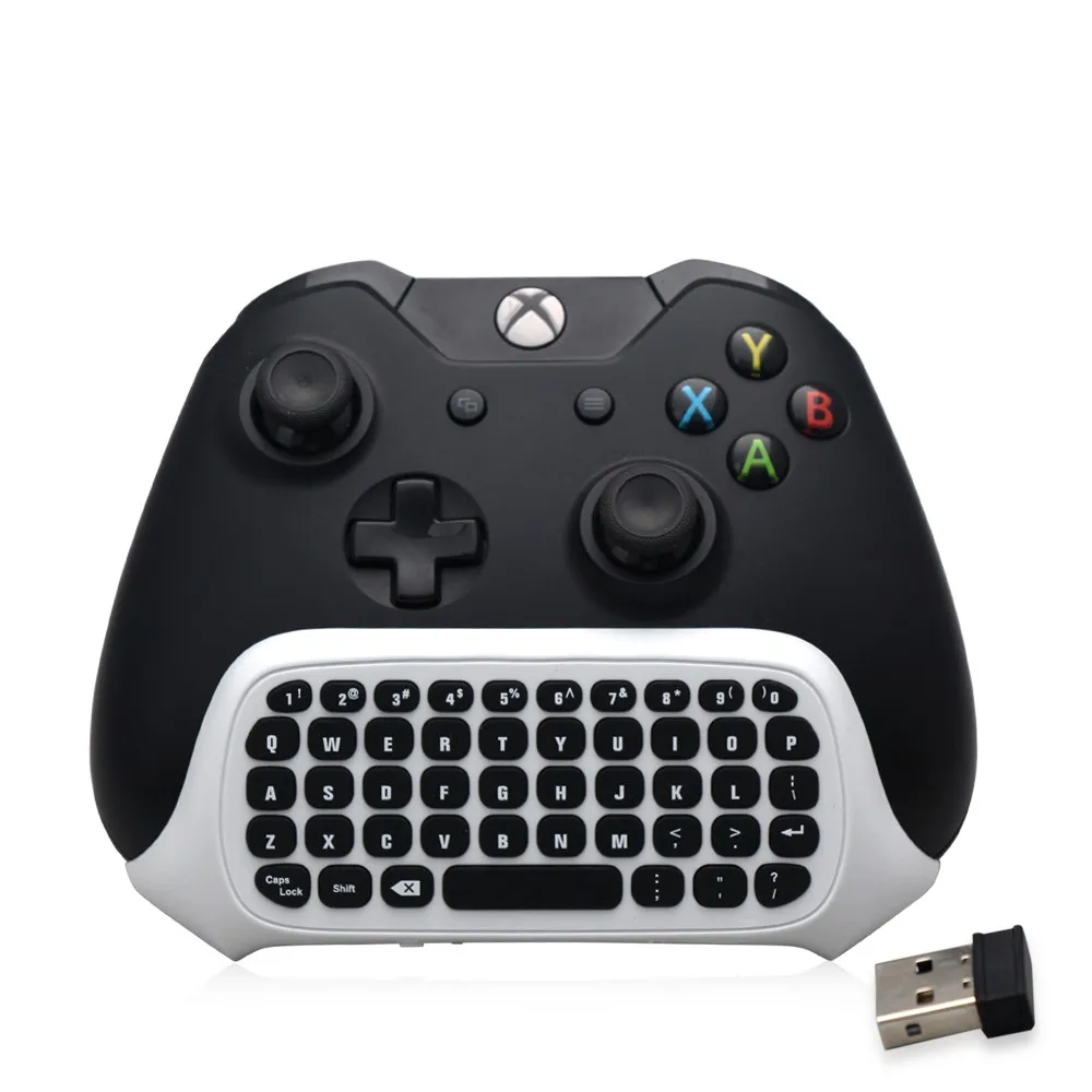 Беспроводная клавиатура черно белая 2 4 ГГц USB мини беспроводная Chatpad сообщение 47