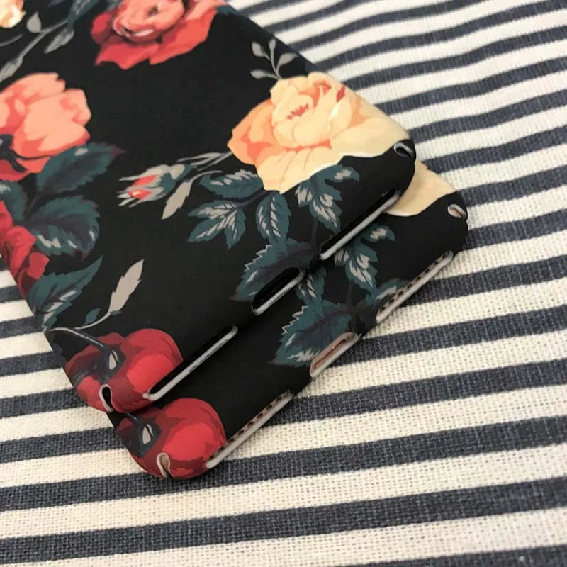 Jiban люкс Ретро розы телефон чехол для iPhone 6 6S Plus 7 plus Мода жесткий Пластик Телефон X 8