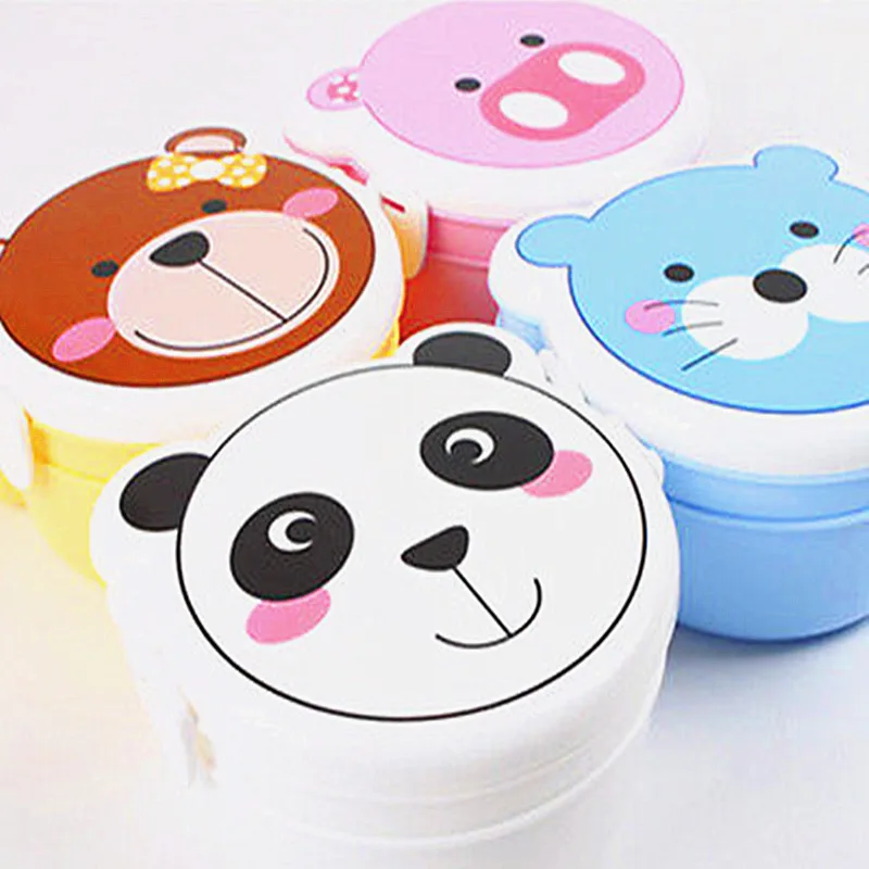 2015 High Quality Bento Lunch Box for Kids Children Food  Bento Box Soup Bowl With Plastic Scoop Microwave Meal