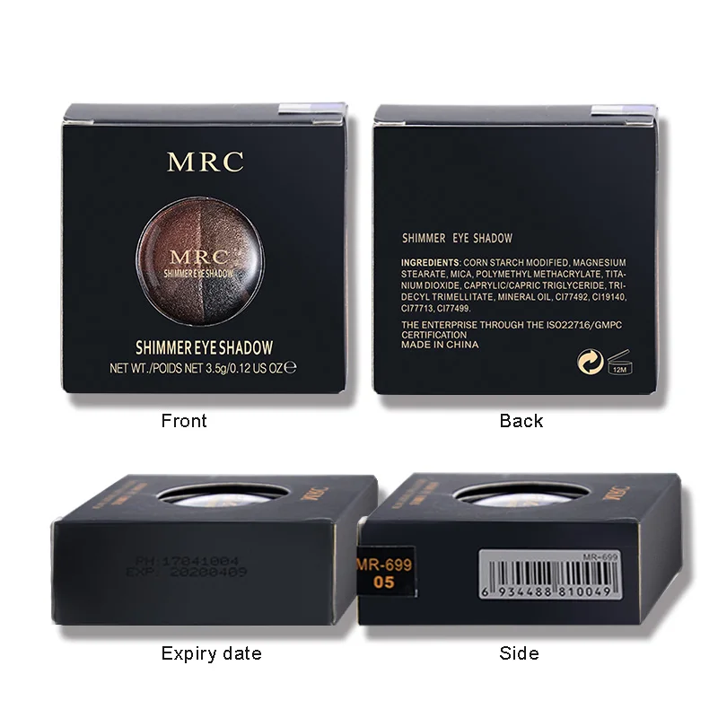 Shimmer Тени для век четыре цвета долговечный естественный металлический JYLMR005