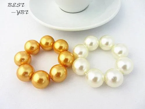 

New Fashion Imitation Pearl Hair Accessories Elastic Big Hair band for Women