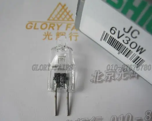USHIO JC 6V30W лампа 6V 30W Nikon Olympus микроскоп BX BX21 CH CH40 SZX CK CK2 CK30 CK40 CX CX2 CX31 IX IX2 осветитель|6v