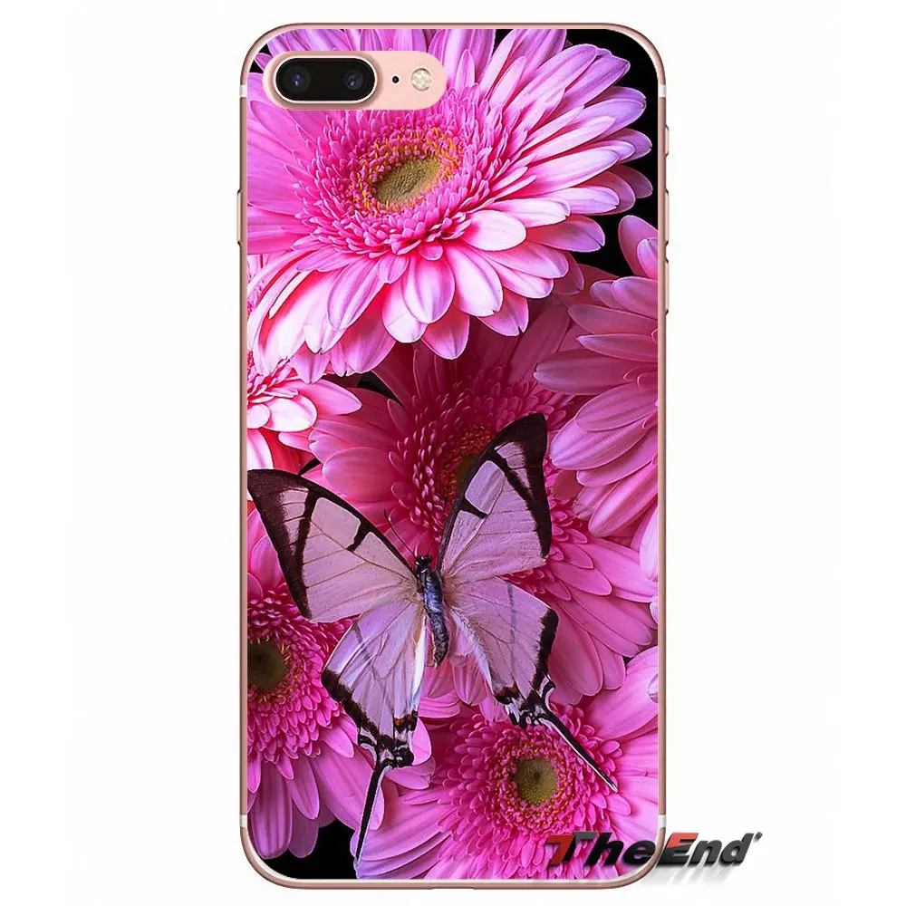 Силиконовый чехол из ТПУ с бабочками для Samsung Galaxy S3 S4 S5 MINI S6 S7 edge S8 Plus Note 2 3 4 5 Grand Core