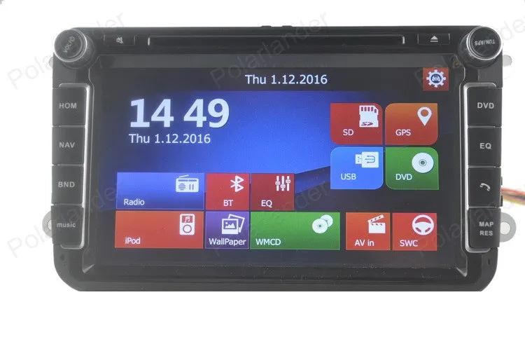 Beste Auto Multimedia Speler Voor VW/POLO/PASSAT/Golf/Skoda/Octavia/SEAT/LEON Met Wifi Radio GPS Navigatie 1080 P Ipod FM Kaart
