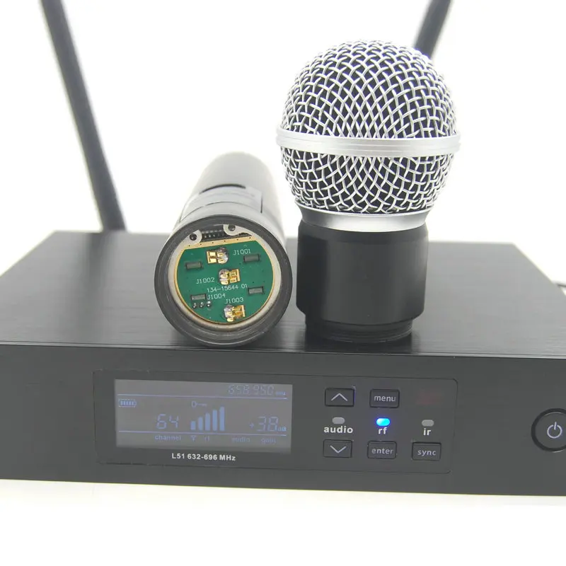 Профессиональная Беспроводная микрофонная система QLXD4 UHF с ручным передатчиком