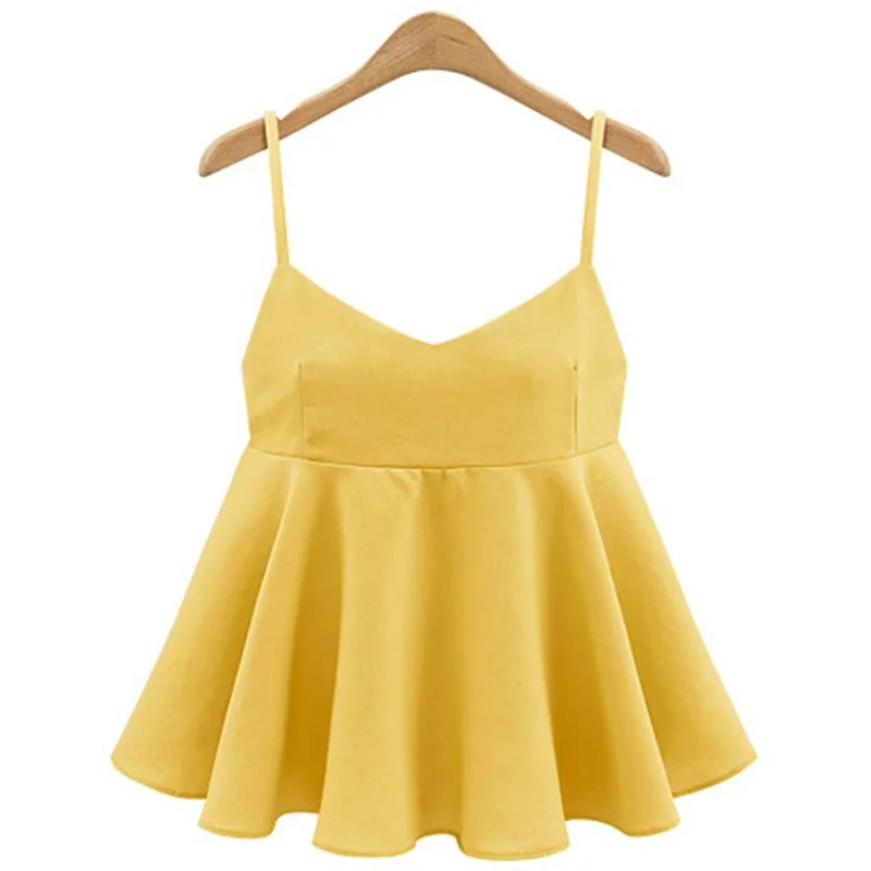 Женский укороченный топ с открытой спиной в Корейском стиле однотонный на