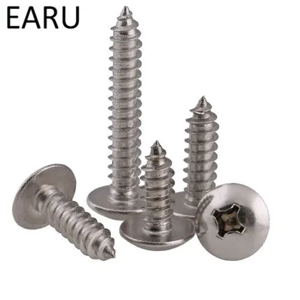 

M3*6/8/10/12/16/20/25/30/35/40 304 Stainless Steel Phillips Cross Flat Round Truss Round Head Self-tapping Tapping Screws Bolt