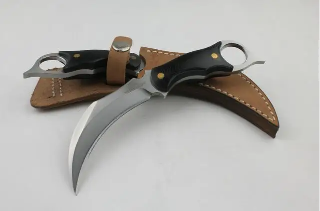 United knfie karambit 440C фиксированное лезвие коготь открытый кемпинг охотничий нож для