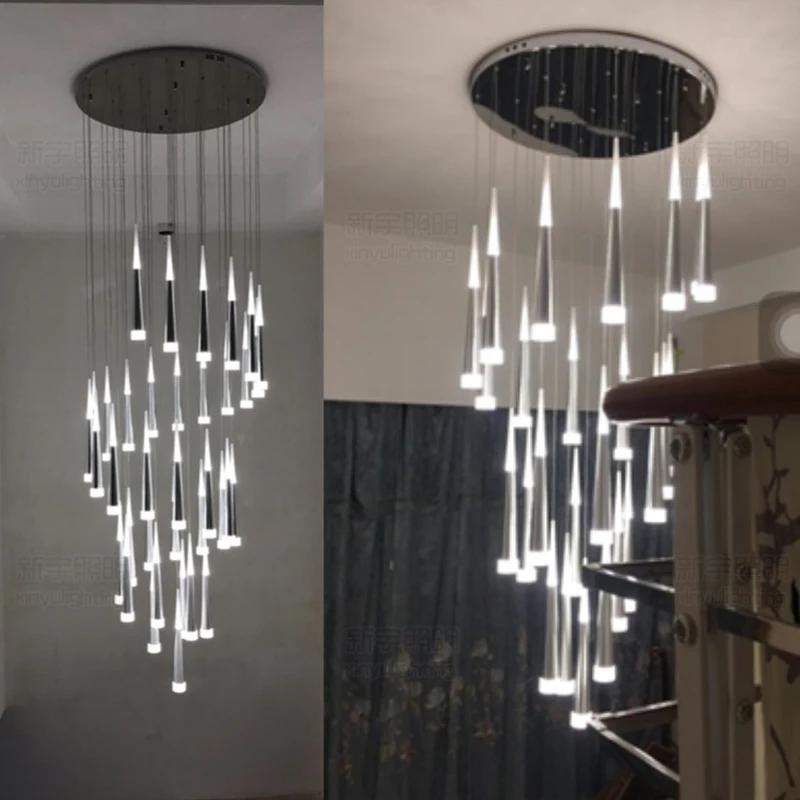 買取 照明器具ぶら下げランプコードモダンペンダントライトled階段照明スパイラルペンダント照明器具通路廊下ぶら下げ