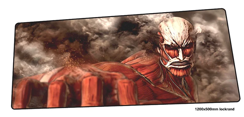 Attack on titan коврик для мыши 1200x500 мм коврики лучшие игровой геймер аниме большой
