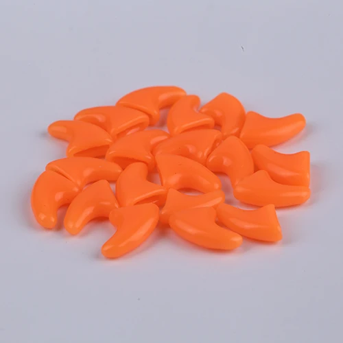Orange Котов котенок лапы Уход за ногтями коготь колпачки+ клей+ аппликатор Резиновый ПЭТ лак для ногтей/колпачки для лап товары для кошек - Цвет: Orange
