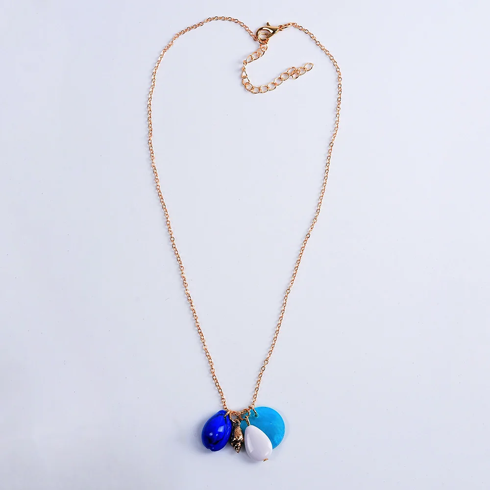 Акриловые Овальные Подвески в форме капель воды Женское Ожерелье Za ювелирные