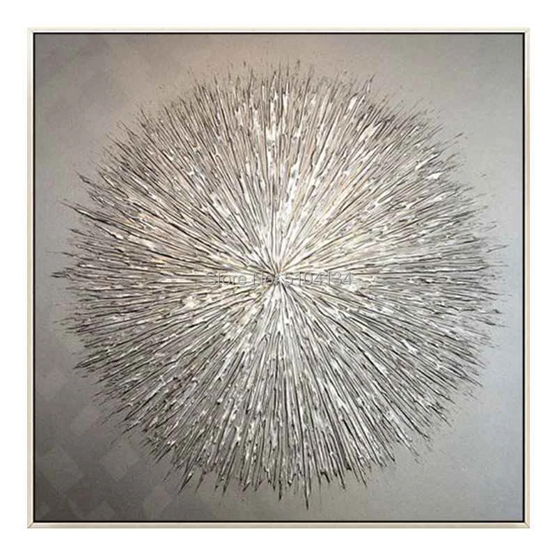 

Best Selling Pure Hand-painted Thick Textured Abstract Oil Painting on Canvas Pop Fine Art Abstract with Gold Foil Oil Painting