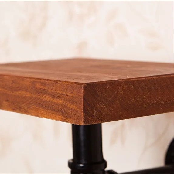 Промышленный Винтажный стиль железная труба настенная книжная полка Висячие