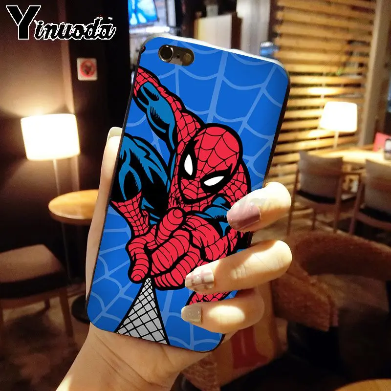 Yinuoda Marvel Мстители Герои новое поступление черный чехол для мобильного телефона