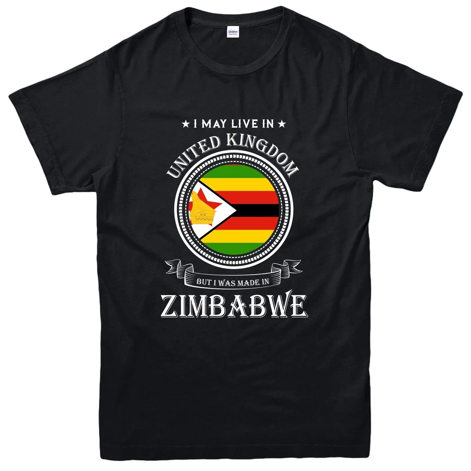 Сделанная в Zimbabwe ве футболка жизнь Великобритании нация любовь тройник Top2019