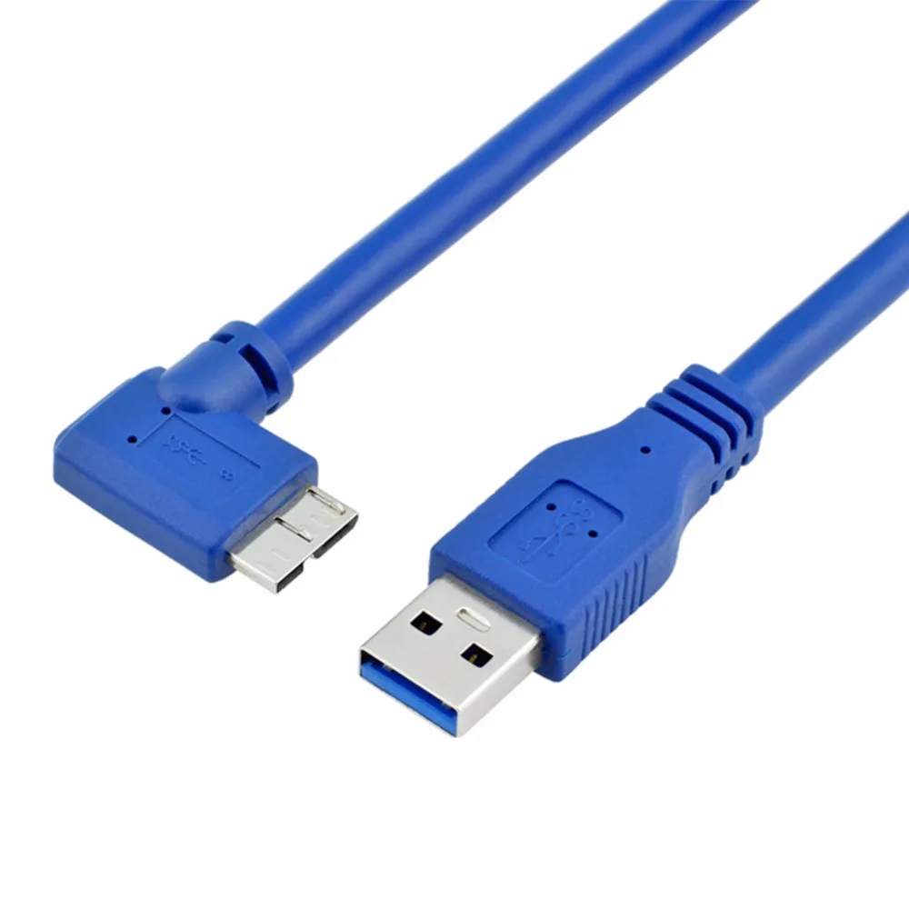 Кабель SuperSpeed USB 3 0 со штекером типа А на прямоугольный Micro-B-круглый синий |