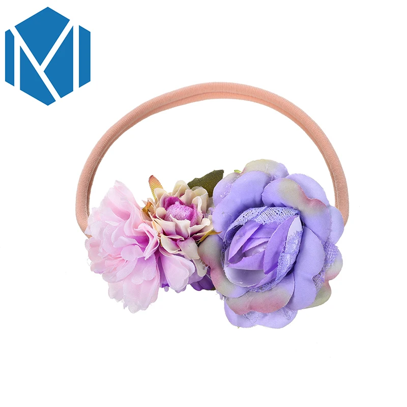 M MISM 1 комплект = 3 шт. эластичная повязка на голову с цветочным рисунком для
