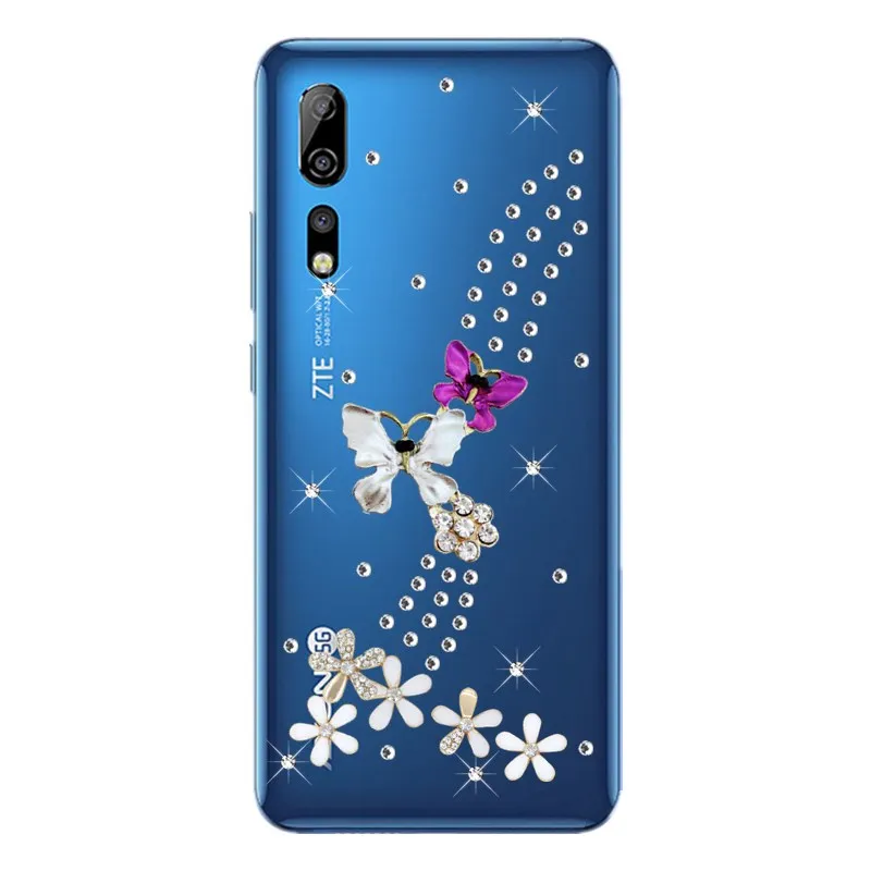 Шикарный чехол для телефона с кристаллами и стразами ZTE Axon 7 Nubia Z17 MINI S Z18 mini Z11 Z9 M2 Lite