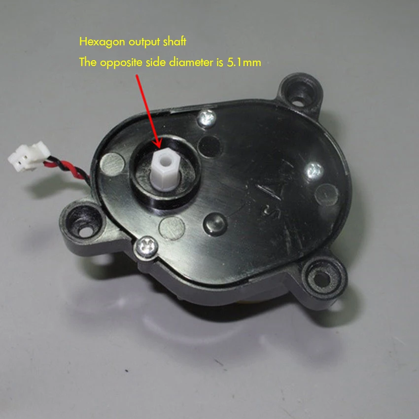 

1PC Carbon Brush 500 Gear Motor DC 12V 260rpm Micro Geared Motor with Plastic Gear Sweeping Robot Side Brush Drive Motor